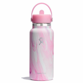 Bình Giữ Nhiệt Hydro Flask Wide Flex Straw Cap 32oz (Pink)